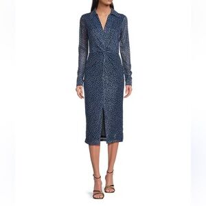NWOT MICHAEL KORS Elegant Blue Midi Dress